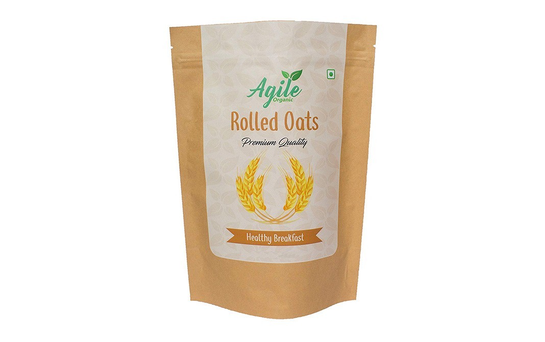 Agile Organic Rolled Oats    Pack  500 grams